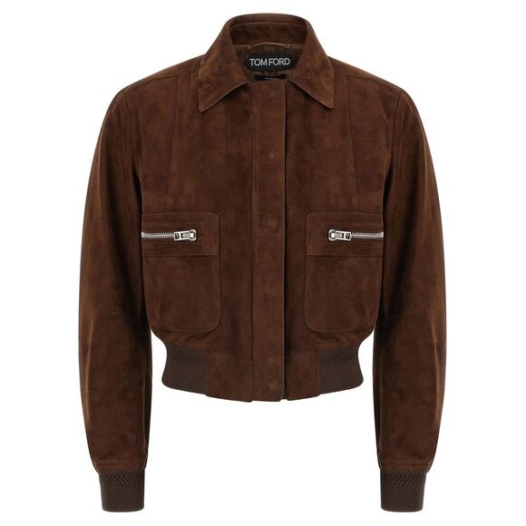 Tom Ford Jackets & Blazers - Tom Ford Women's Suede Bomber Jacket